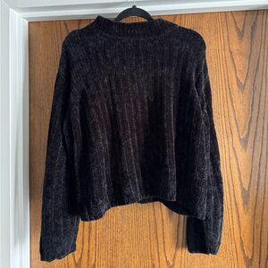 Vintage Jennifer Moore Black Women's Cowl Funnel Neck Sweater